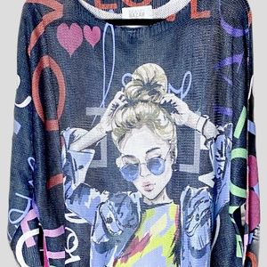 Brand Bazar Knit Top. One Size Fits All. Radiant colors, quality